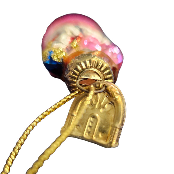 Christopher Radko Clara with Nutcracker Glass Ornament 2.5" Pink Glitter - Picture 5 of 6